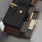 Floating Bathroom Vanity, Modern, Walnut, 40